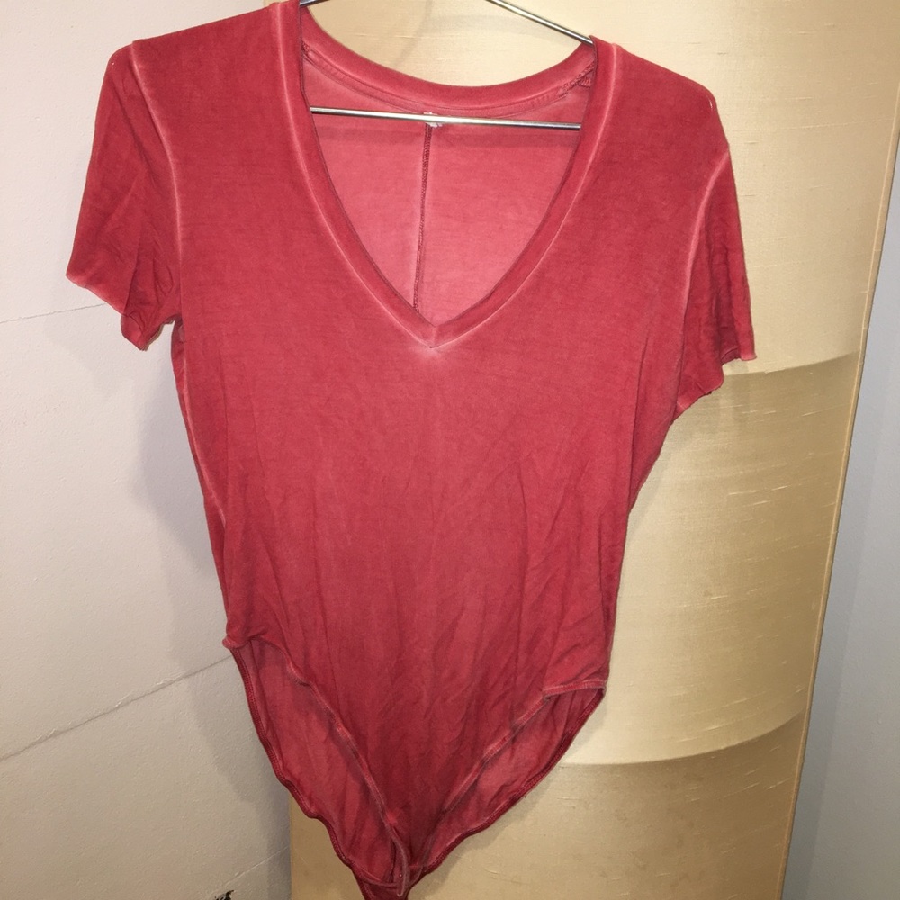 Light Washed V-Neck Bodysuit